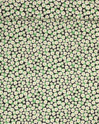 Blomster på sort - Patchwork