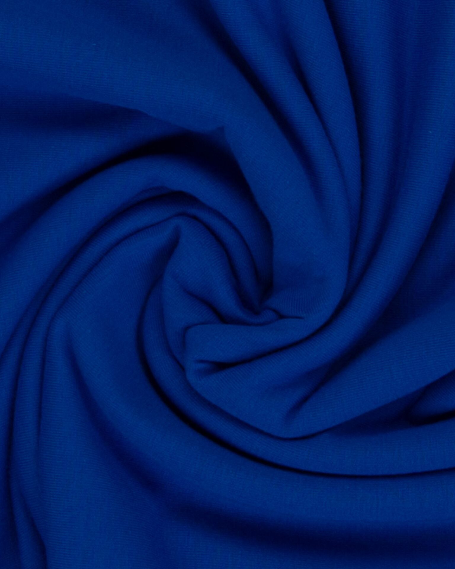 Ensfarvet French Terry - 254 blå - 3% Elastan, 97% Bomuld