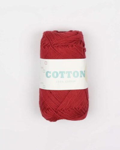 Cotton 8/4, rød - 100% Bomuld