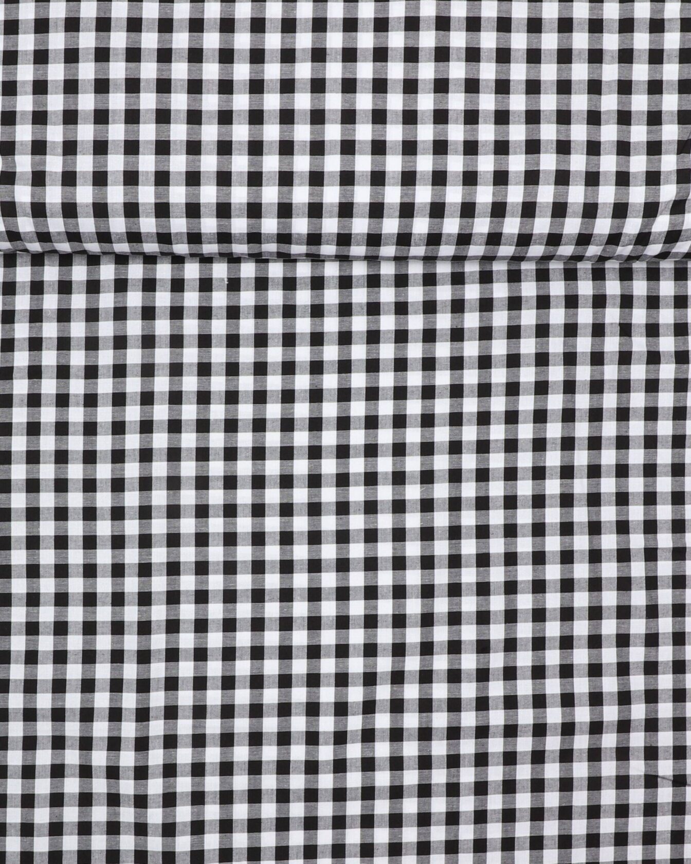 10x10 mm Tern, sort/hvid - Bomuld | Stofmøllen