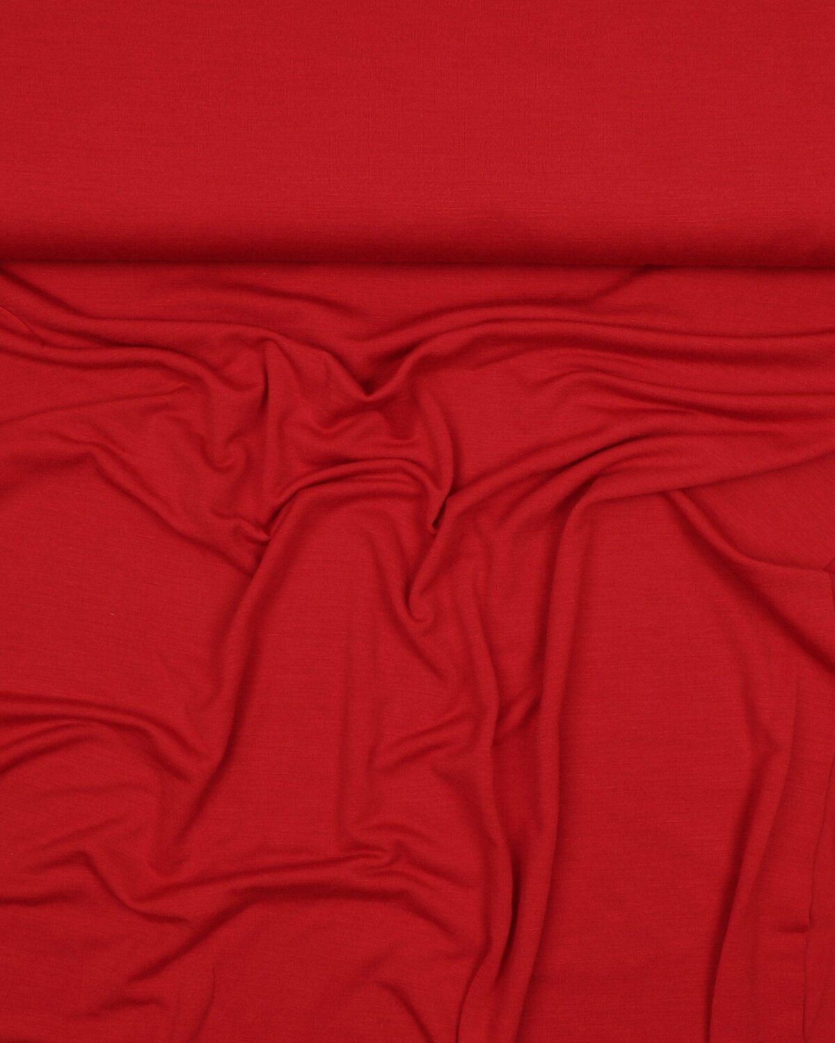 Rød uld jersey - Uld/polyester