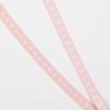 Sart lyserød elastik med hvide stjerner, 20 mm -