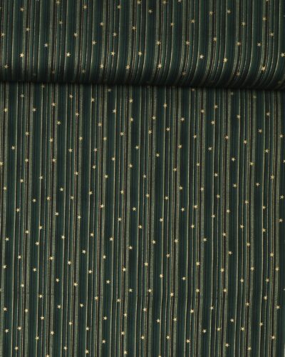 Christmas is near, Grøn m. guld - Patchwork