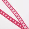 Pink med hvid stjerne - 40 mm elastik -