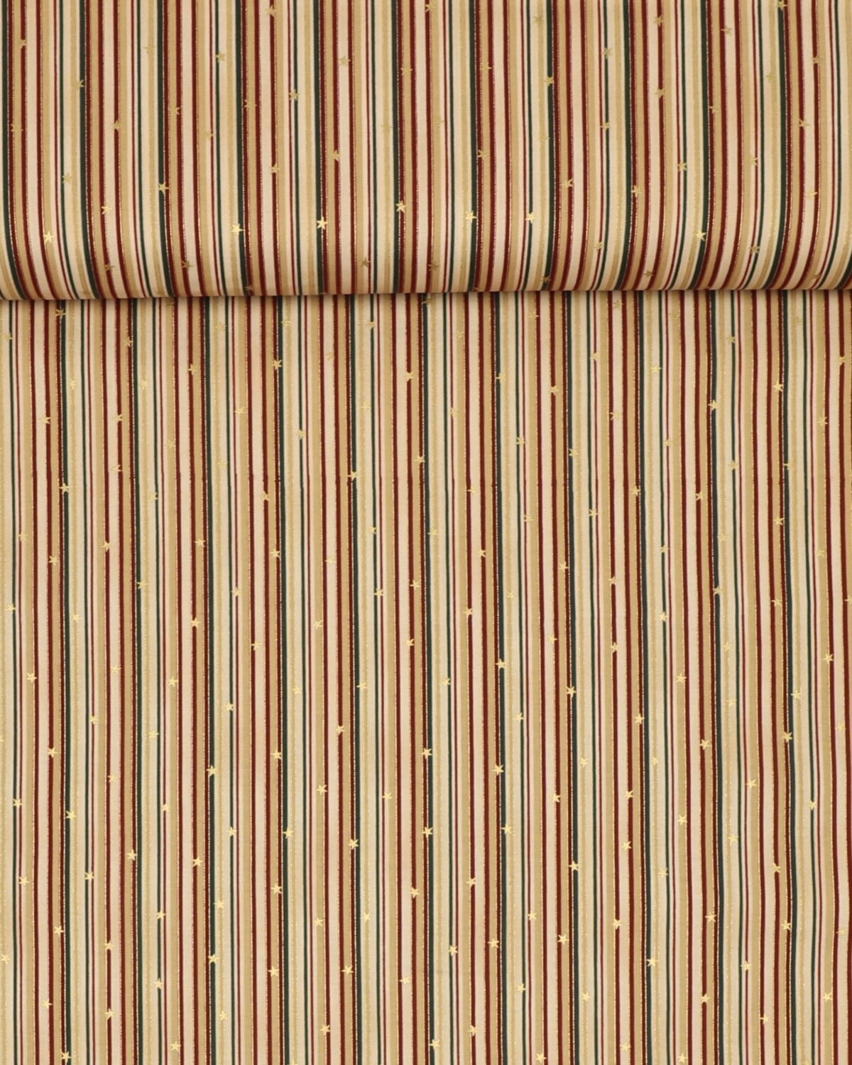 Christmas is near, Mørk creme m. guld - Patchwork