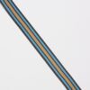 Striber, sort/turkis/lysebrun - 35 mm elastik -