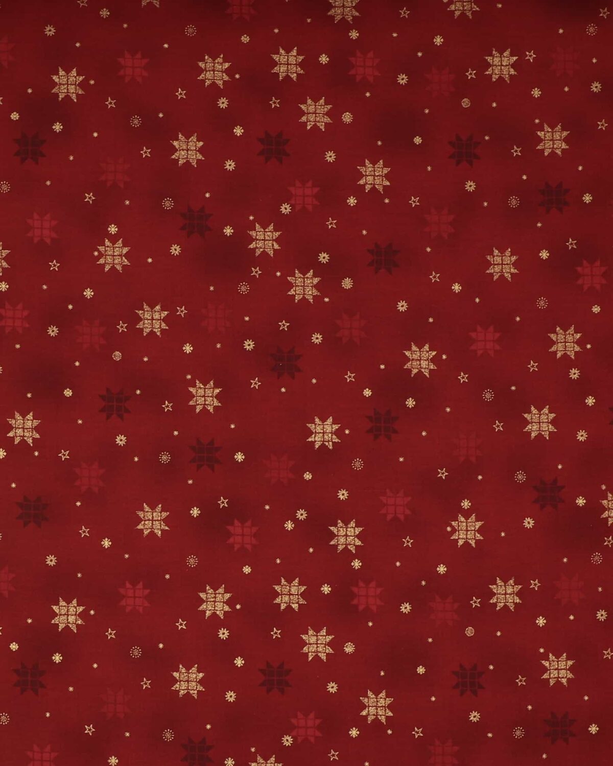 Christmas is near, Mørkerød m. guld - Patchwork - Billede 2