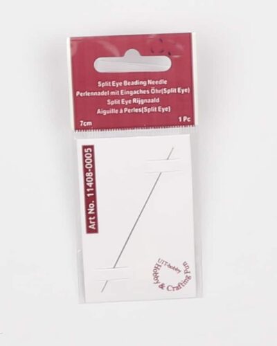 Split eye beading needle