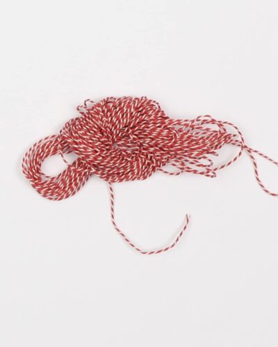 Bolchefarvet gavesnor, ca. 1 mm - 10 mtr.