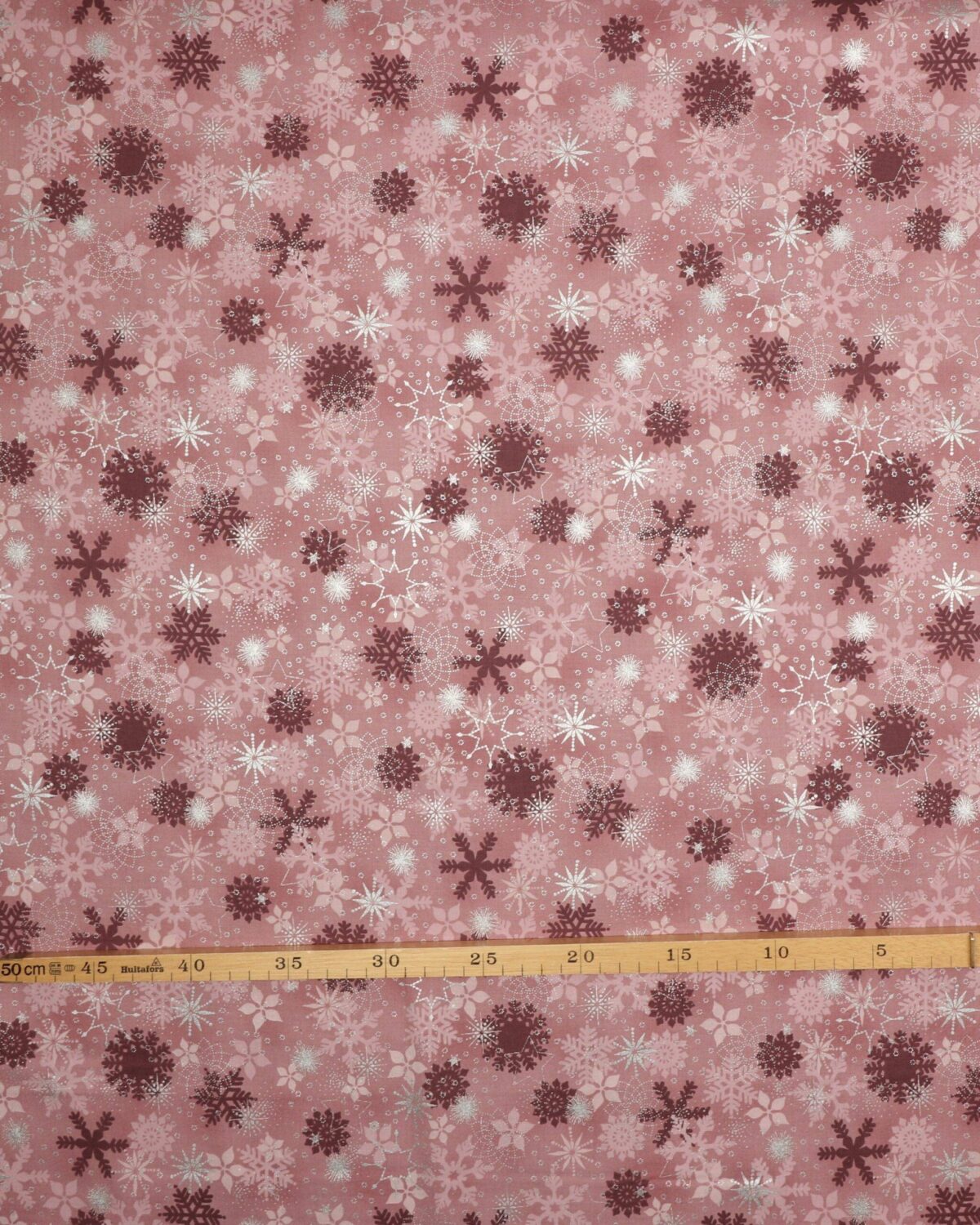 Christmas is near, Gammelrosa m. sølv - Patchwork - Billede 3