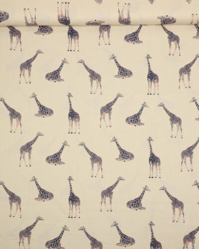 Giraffer på cremefarvet bund - Patchwork