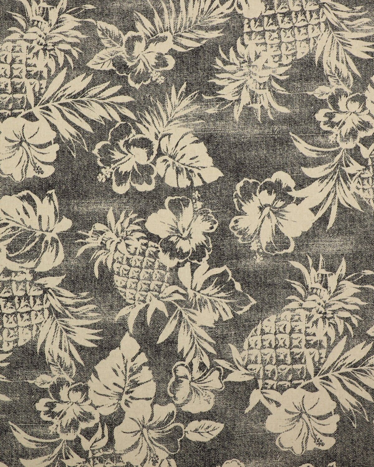 Ananas og blomster - Patchwork (twillvævet) - Billede 2