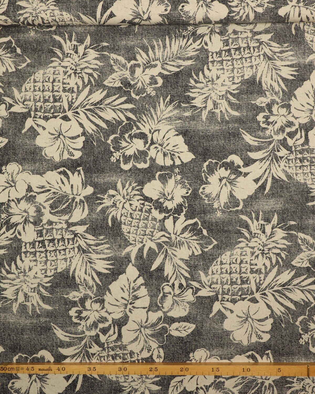 Ananas og blomster - Patchwork (twillvævet) - Billede 3