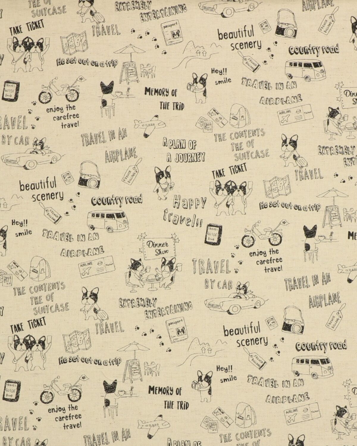 Trèfle fra Kokka, hund på rejse - Patchwork - Billede 2