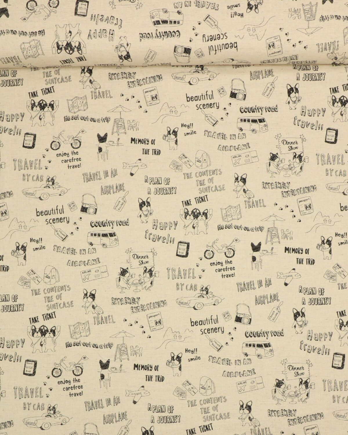 Trèfle fra Kokka, hund på rejse - Patchwork