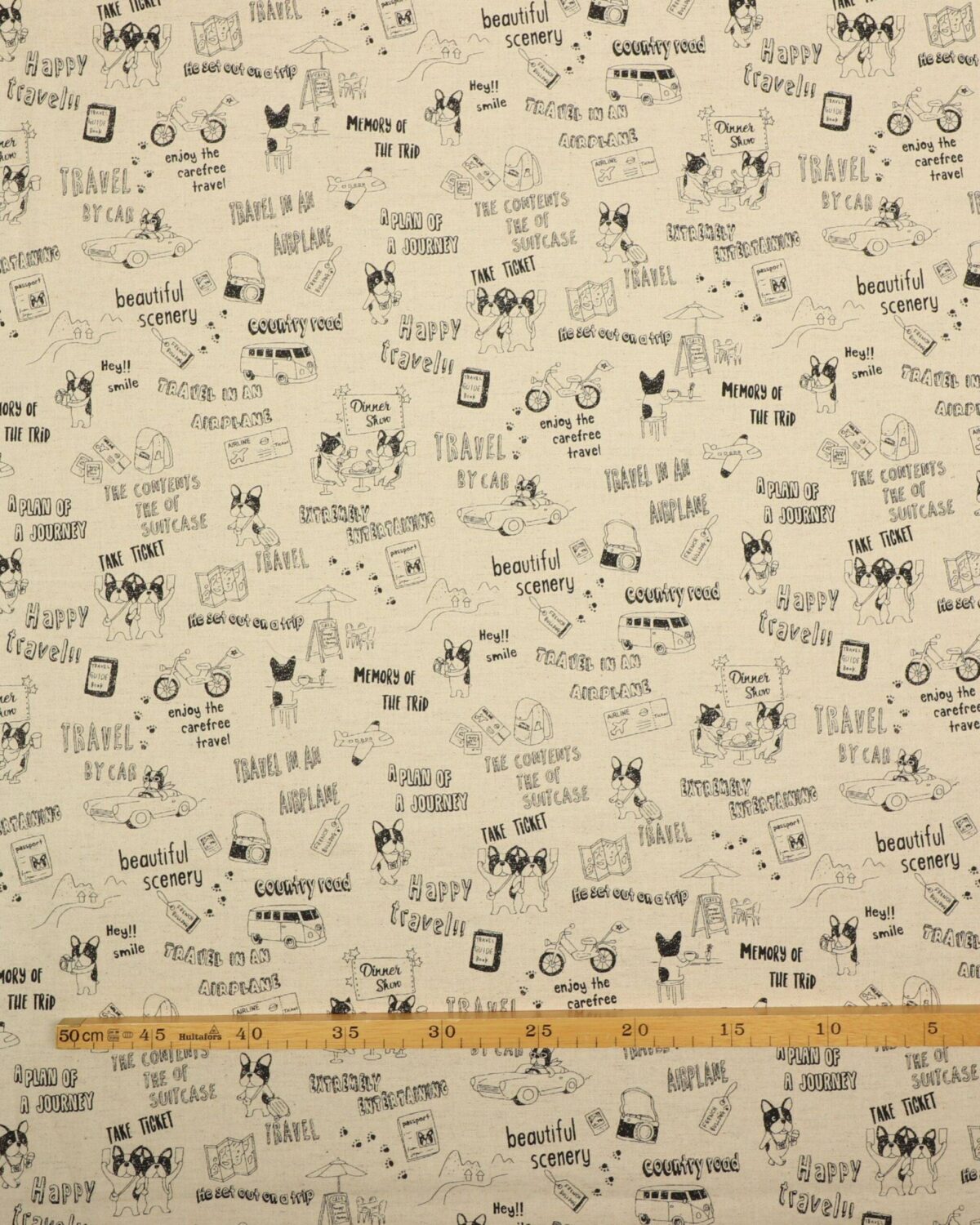 Trèfle fra Kokka, hund på rejse - Patchwork - Billede 3