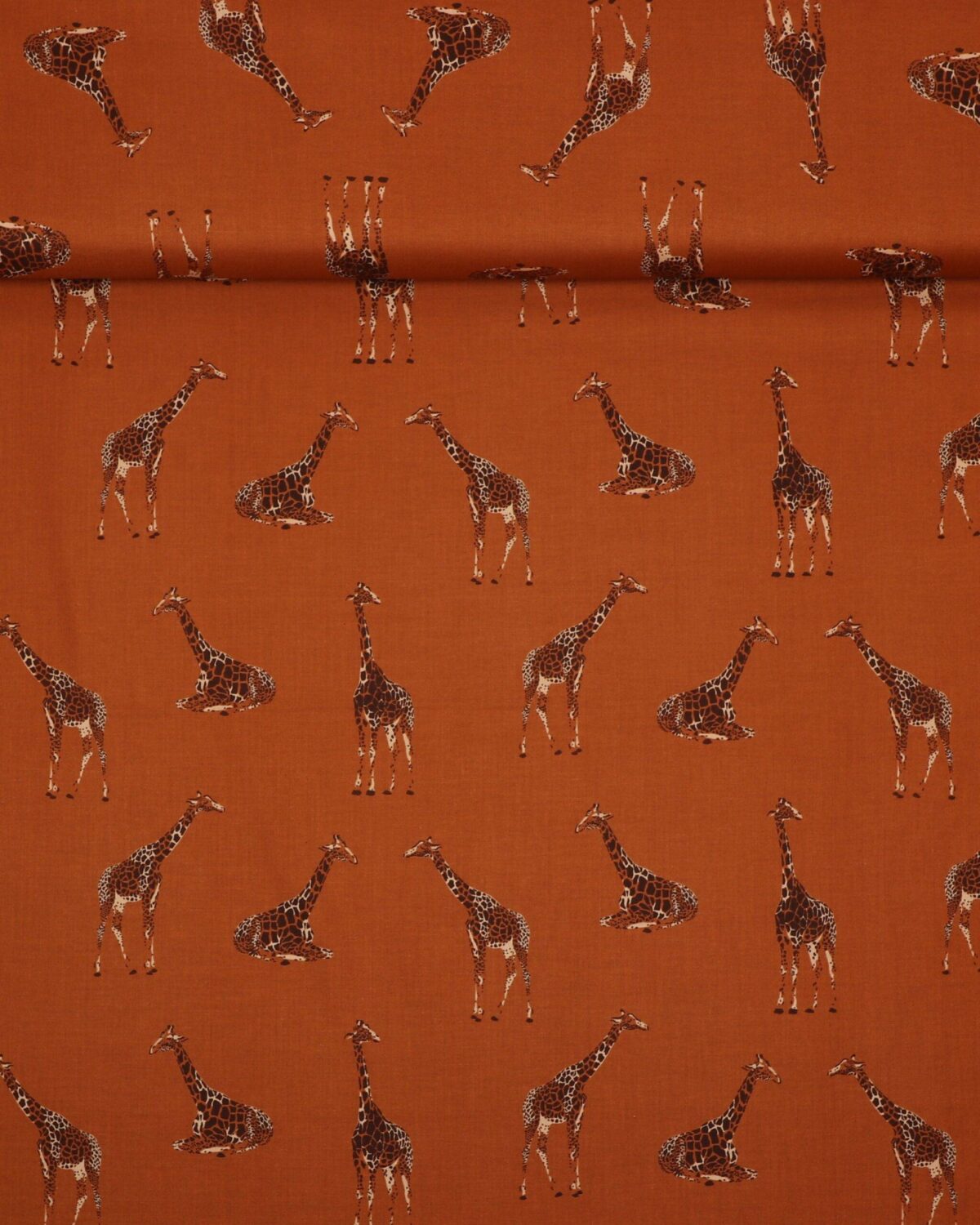 Giraffer på brun bund - Patchwork