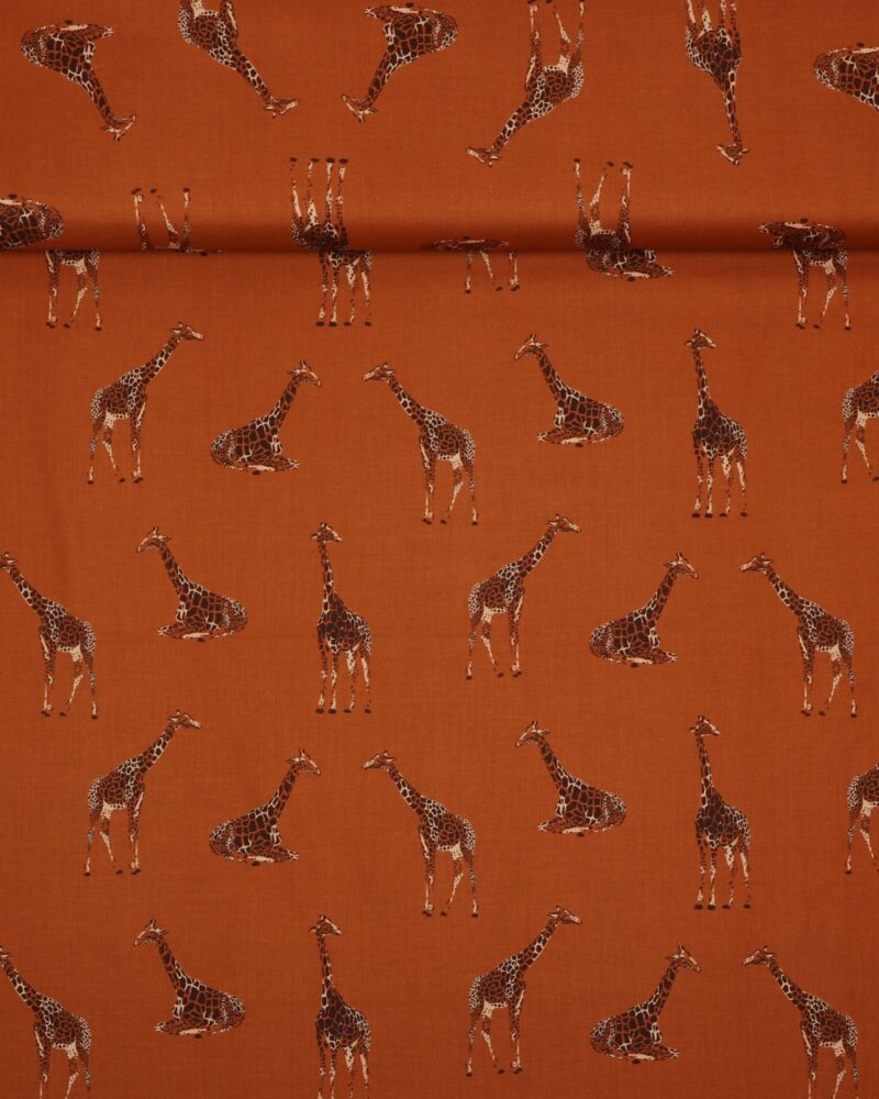 Giraffer på brun bund - Patchwork - Info mangler