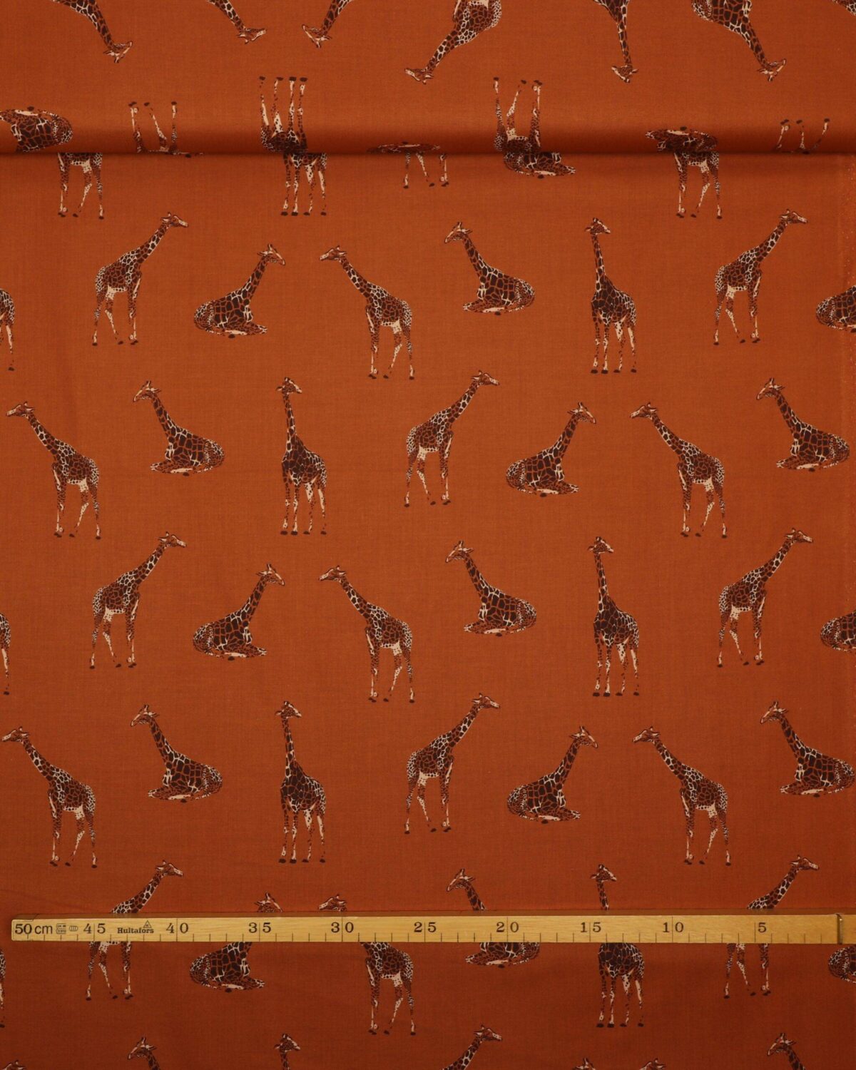 Giraffer på brun bund - Patchwork - Billede 3