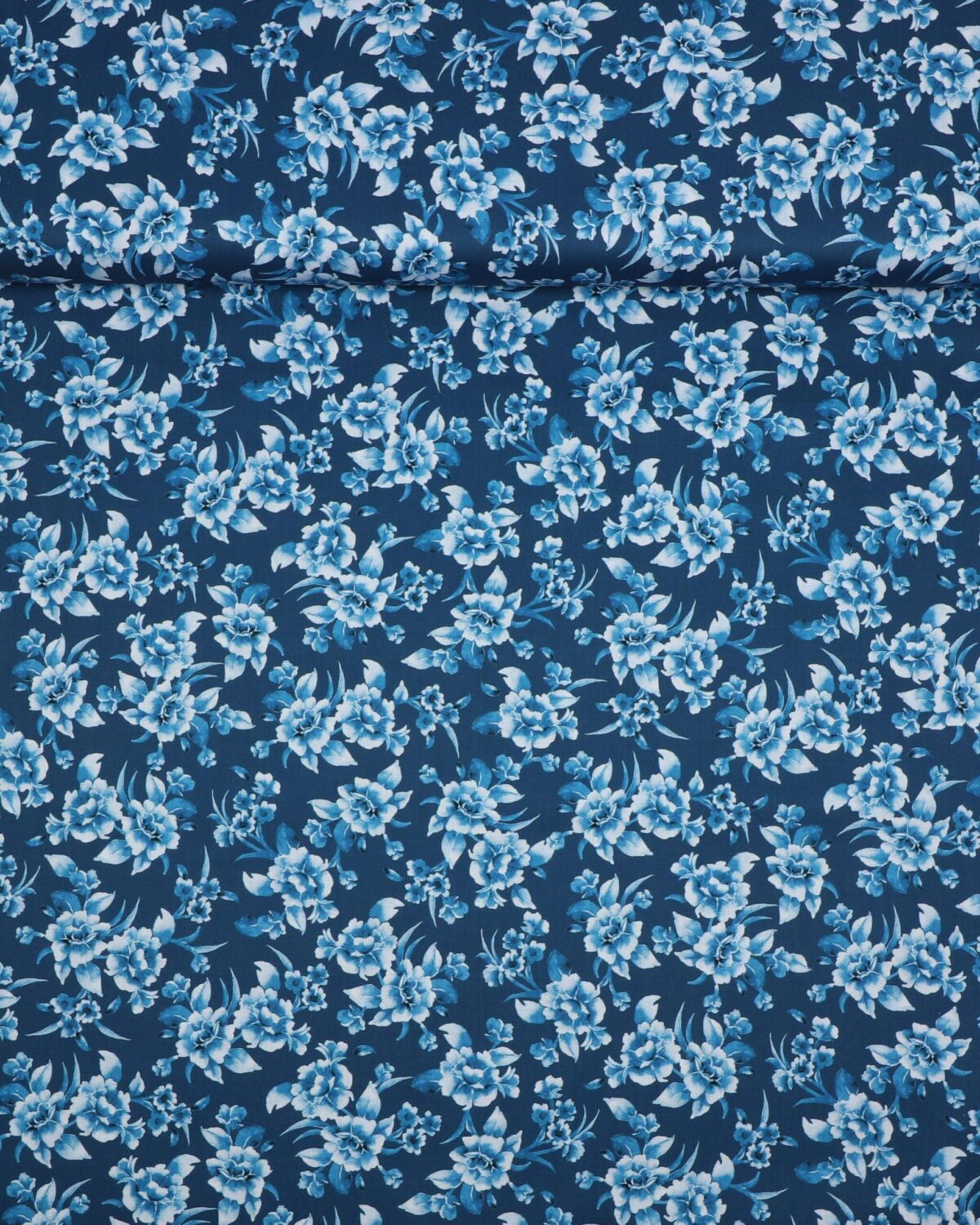 Chinoiserie Garden, hvid/blå blomster - Patchwork