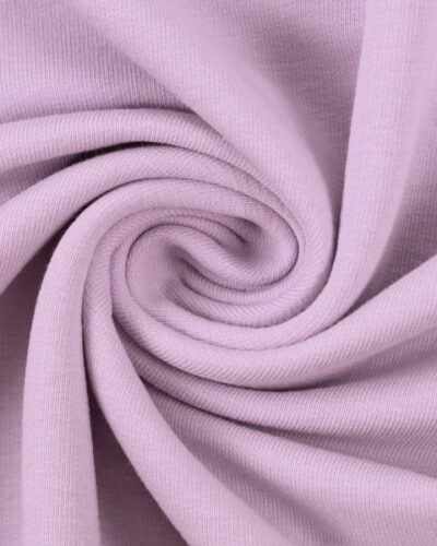 Ensfarvet French Terry - 641 lavendel