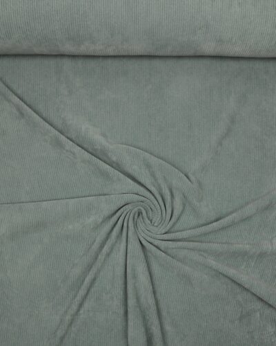 Riflet stræk velour - Mint