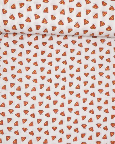 Superman logo - Double Gauze blestof/musselin stof