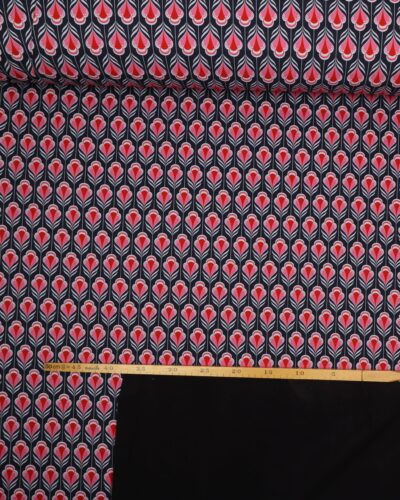 Pink blomstermønster på blå bundfarve - Softshell 7 Pink blomstermønster på blå bundfarve - Softshell