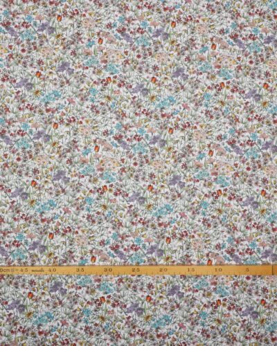 Engblomster på hvid - Patchwork