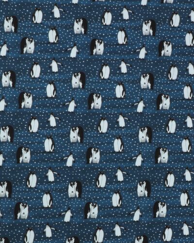 Pingviner på meleret blå med snefnug - Jersey