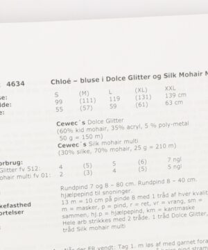 Chloé-bluse i Dolce Glitter og Silk Mohair Multi, 4634 -
