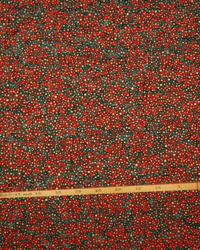 Holiday moments, røde julestjerner - Patchwork (Balistof)