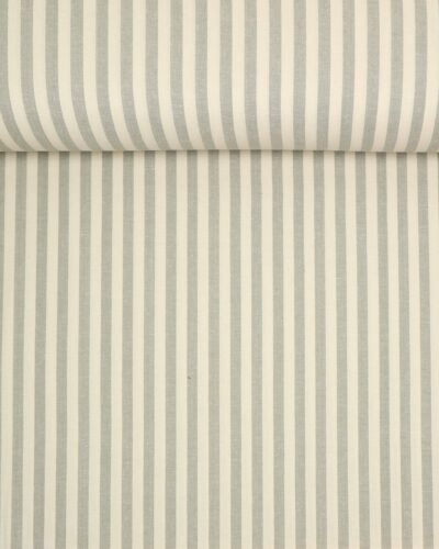 Lys grå/offwhite striber, 10 mm - Boligtekstil (bæredygtigt)