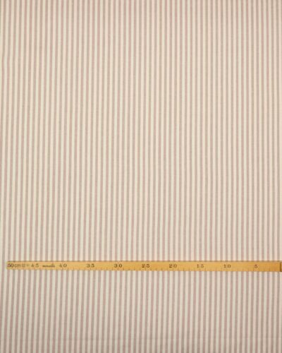 Violet/offwhite striber, 5 mm - Boligtekstil (bæredygtigt)