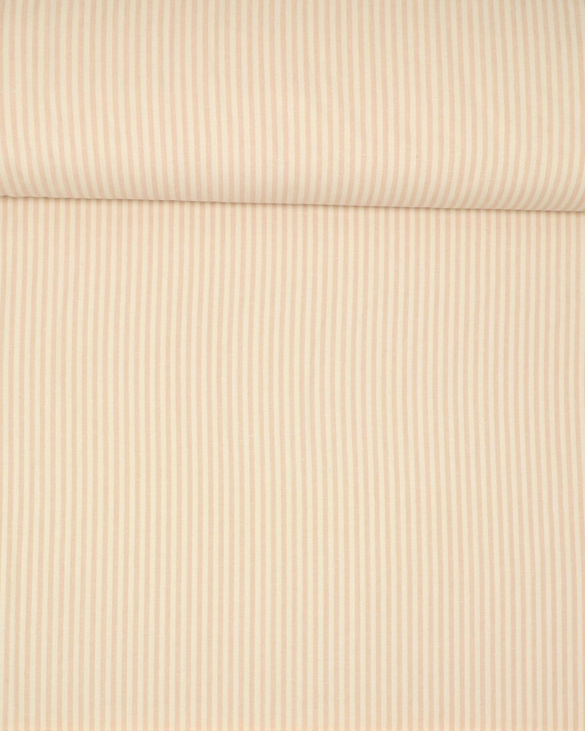 Lyserød/offwhite striber, 5 mm - Boligtekstil (bæredygtigt)
