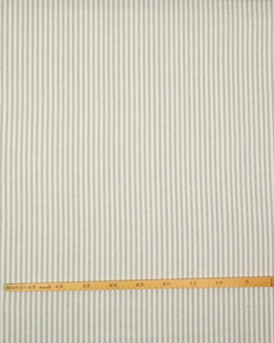 Lyseblå/offwhite striber, 5 mm - Boligtekstil (bæredygtigt) 7 Lyseblå/offwhite striber, 5 mm - Boligtekstil (bæredygtigt)