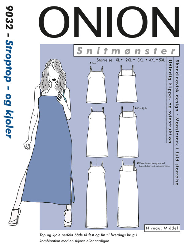 Stroptop - og kjoler str. XL–5 XL – Onion 9032 - Onion