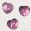 Lavendel hjerte - Perlemor 20 mm -