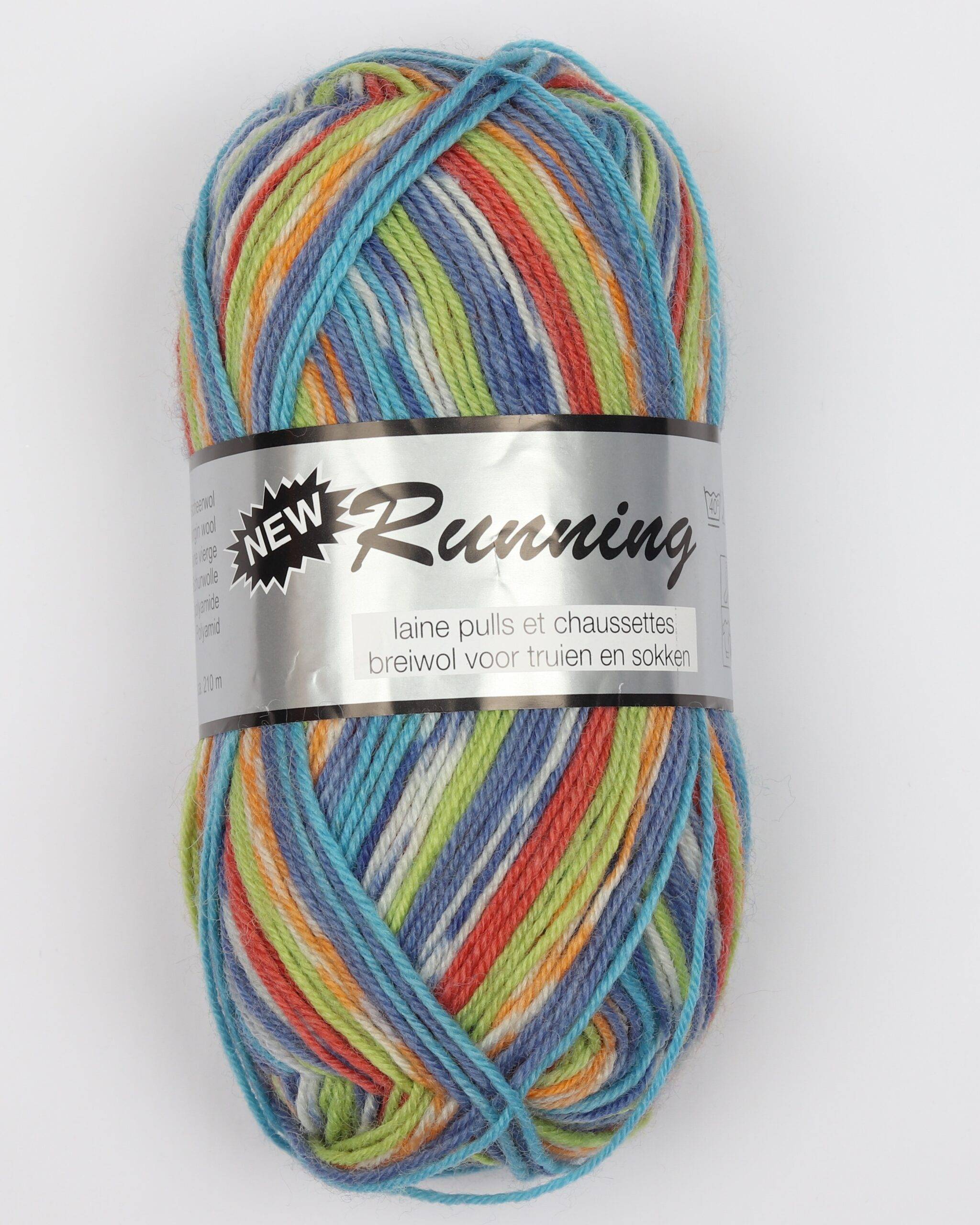 New Running Multi i mange farver - 414 - 25% Polyamid, 75% Uld