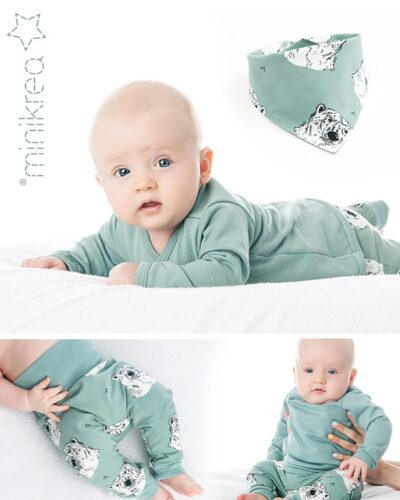 Babysæt med hagesmæk str.0-2 år - Minikrea 11430 8 Babysæt med hagesmæk str.0-2 år - Minikrea 11430