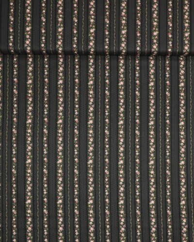 Striber og lyserøde roser - Patchwork