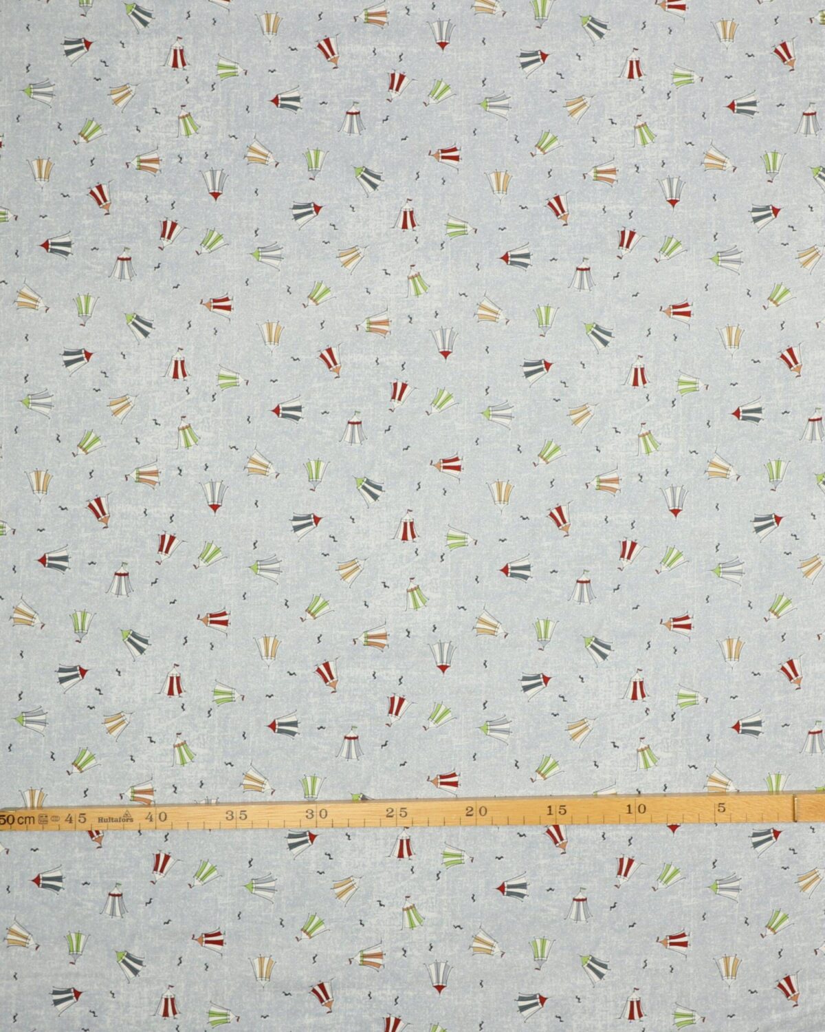 Strandtelte på meleret grå - Patchwork - Billede 3