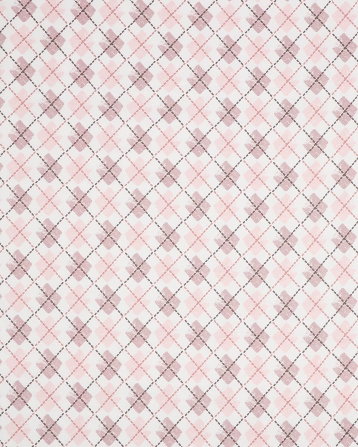 Rosa og gammelrosa på hvid - Patchwork - Billede 2