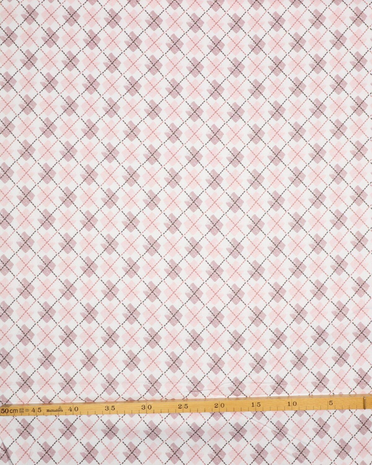 Rosa og gammelrosa på hvid - Patchwork - Billede 3