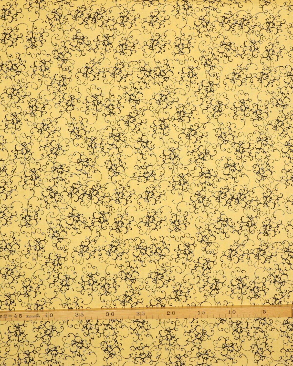 Sorte snerler på gul - Patchwork - Billede 3