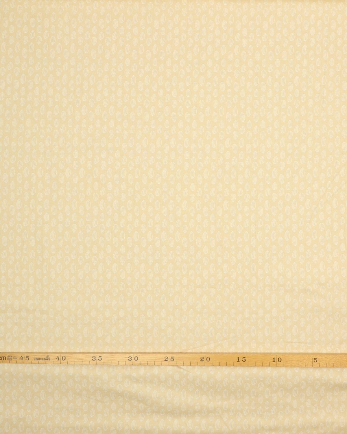 Offwhite ovalt mønster på mørke creme - Patchwork - Billede 3