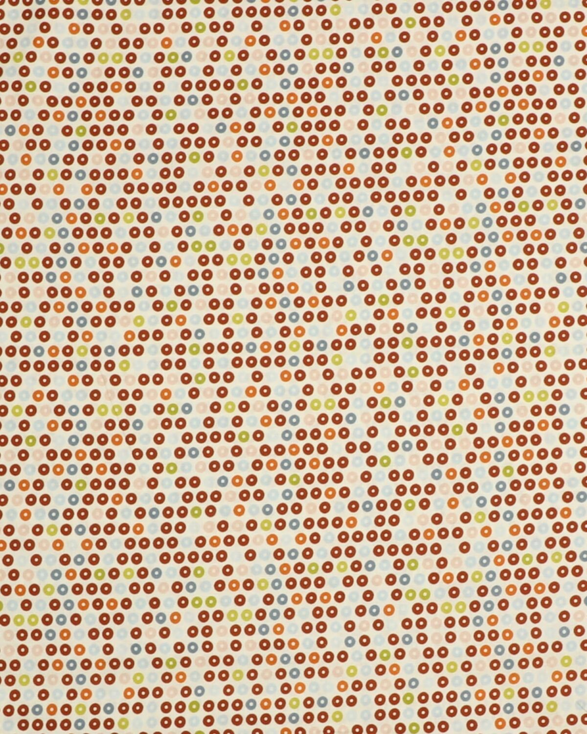 Hvid med farvede cirkler med hul i midten - Patchwork - Billede 2