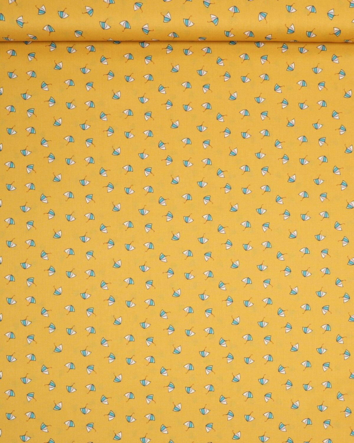 Paraplyer på gul - Patchwork
