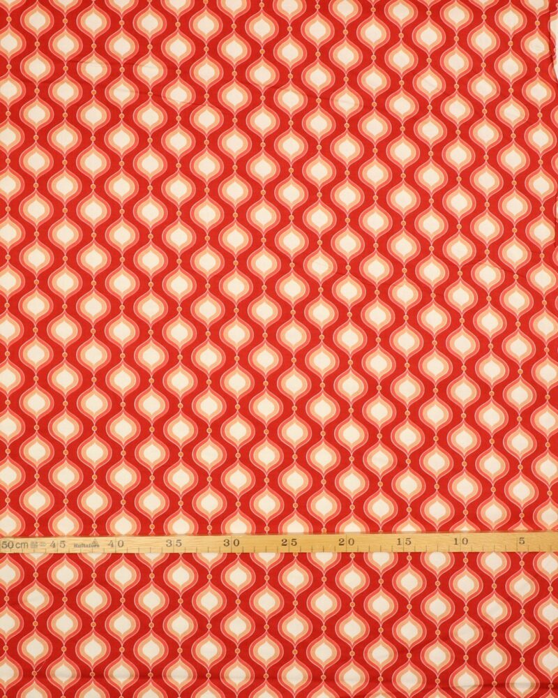 Mønster i rødlige nuancer - Patchwork - Timeless Treasures Fabrics of SoHo