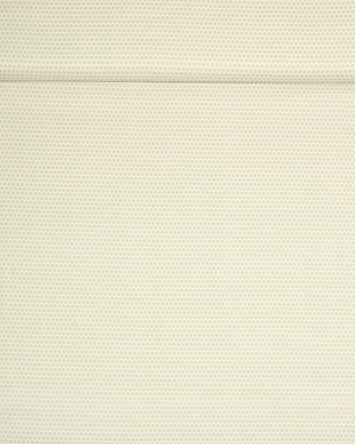 Offwhite med grønt - Patchwork